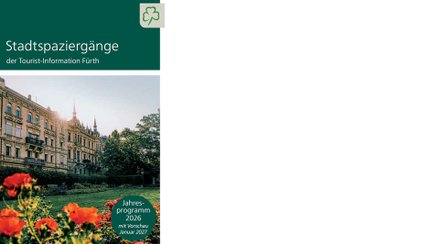 Jahresprogramm der Stadtspaziergänge in Fürth