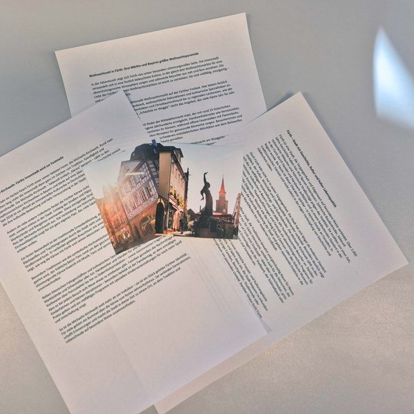 Fürth Pressetexte und Pressefotos der Tourist-Information Fürth zur medialen Nutzung.