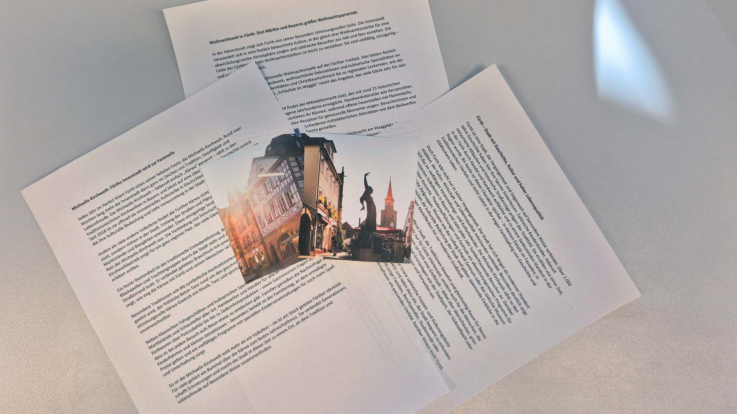 Fürth Pressetexte und Pressefotos der Tourist-Information Fürth zur medialen Nutzung.