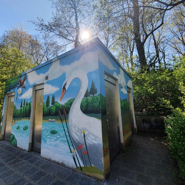 Öffentliche Toilette im Stadtpark Fürth