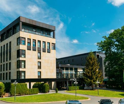 Hotel Forsthaus Nürnberg Fürth Außenansicht des Hotel Forsthaus Nürnberg Fürth.